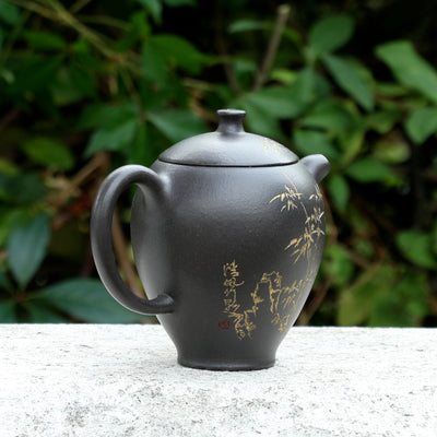 "Ban Ri Xian" Black Clay Yixing Teapot