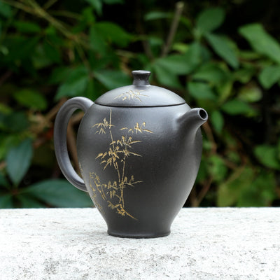 "Ban Ri Xian" Black Clay Yixing Teapot