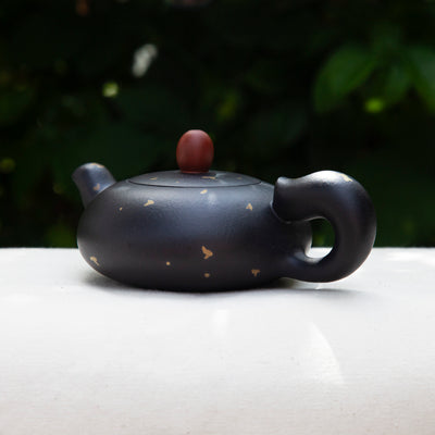 "Squirrel" Black Clay Yixing Teapot 110ml