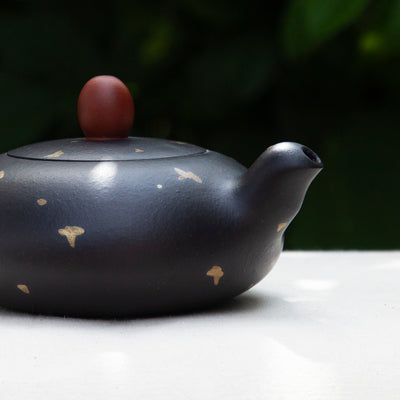 "Squirrel" Black Clay Yixing Teapot 110ml