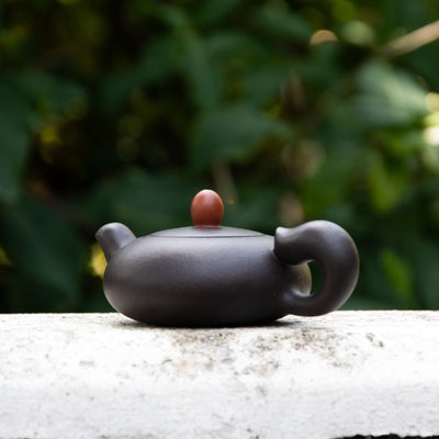 "Squirrel" Black Clay Yixing Teapot 120ml