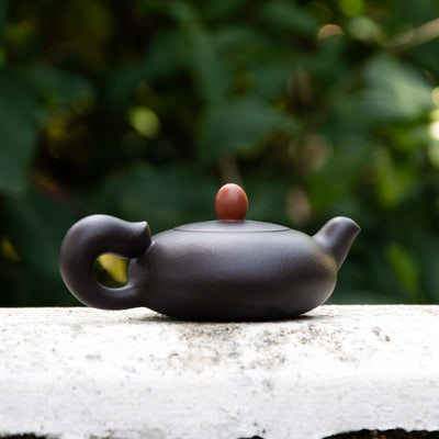 "Squirrel" Black Clay Yixing Teapot 120ml