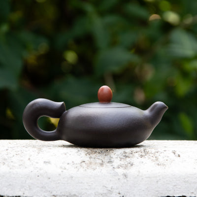 "Squirrel" Black Clay Yixing Teapot 120ml