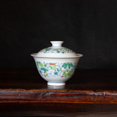 Doucai Porcelain HuLu Gaiwan Set