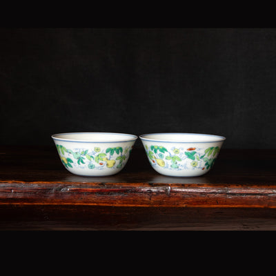 Doucai Porcelain HuLu Gaiwan Set