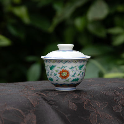 Doucai Porcelain Gaiwan