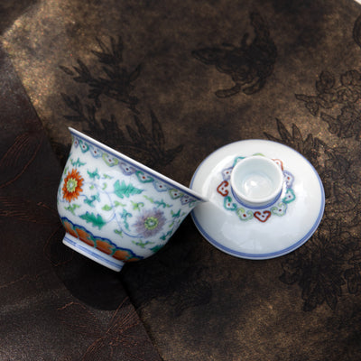 Doucai Porcelain Gaiwan
