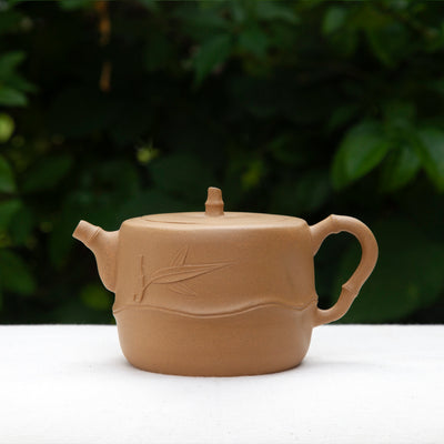 "Bamboo Leaf" Duan Ni Yixing Teapot