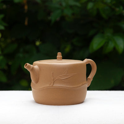 "Bamboo Leaf" Duan Ni Yixing Teapot