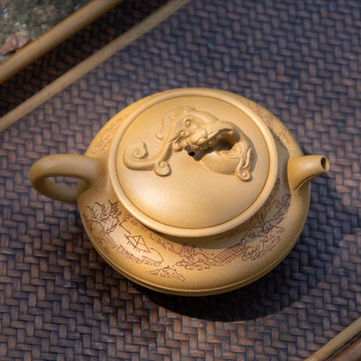 "Dragon" Duan Ni Yixing Teapot 220ML