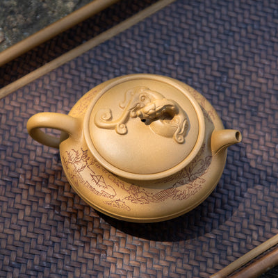 "Dragon" Duan Ni Yixing Teapot 220ML