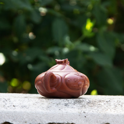"A Fish Turns to A Dragon" Yixing Teapot 190ML