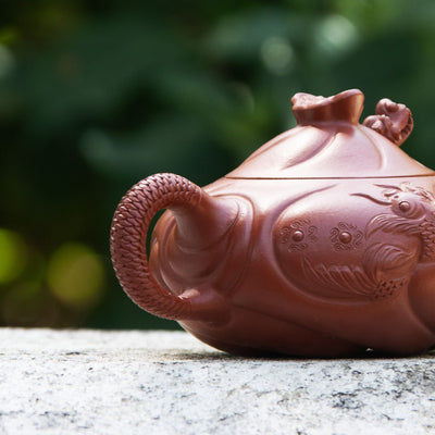 "A Fish Turns to A Dragon" Yixing Teapot 190ML