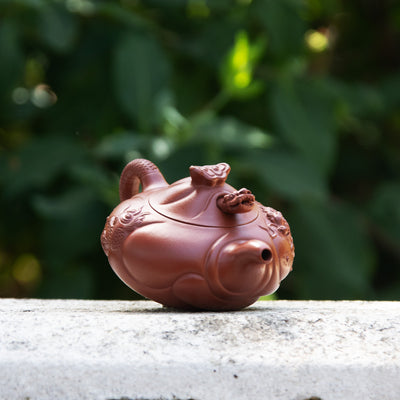 "A Fish Turns to A Dragon" Yixing Teapot 190ML