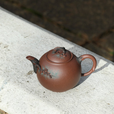 "Green Pine Tree" Style Yixing Teapots