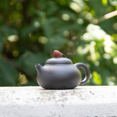 Red Bean Black Clay Yixing Teapot 120ml