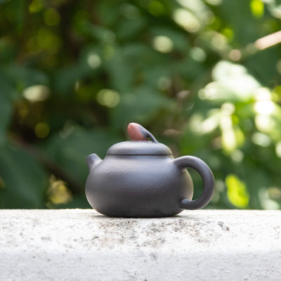 Red Bean Black Clay Yixing Teapot 120ml