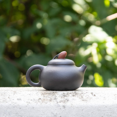Red Bean Black Clay Yixing Teapot 120ml