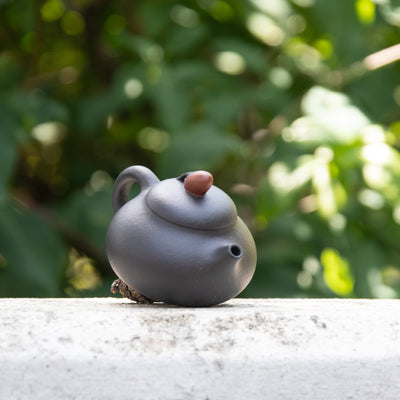 Red Bean Black Clay Yixing Teapot 120ml