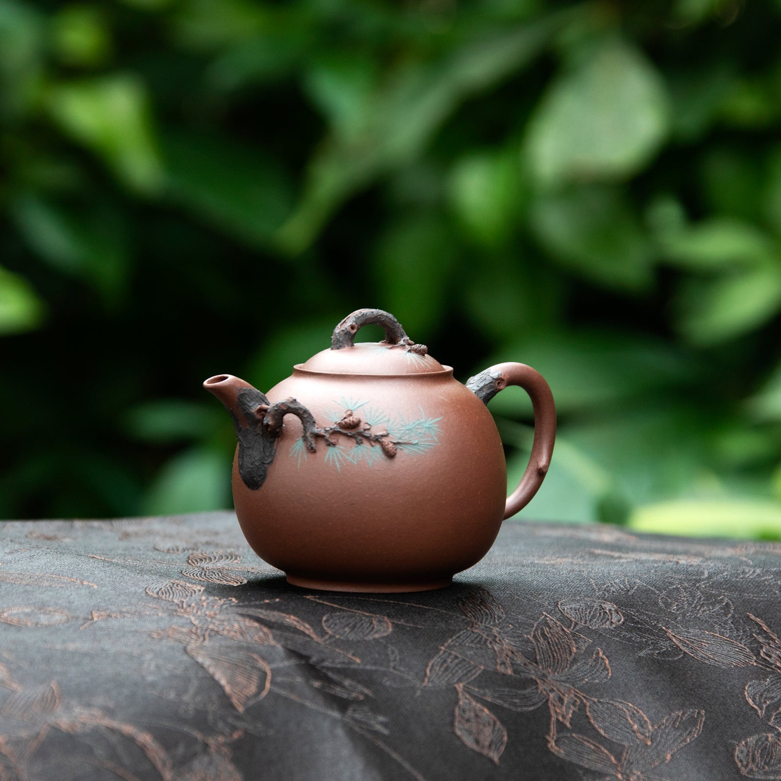 "Green Pine Tree" Style Yixing Teapots