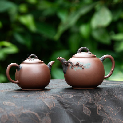 "Green Pine Tree" Style Yixing Teapots