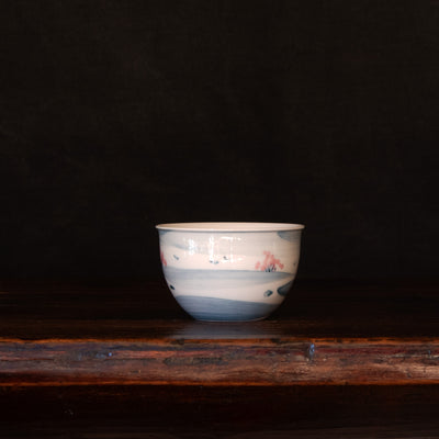 Porcelain Teacup with Scenery 100ml