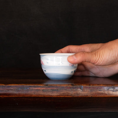 Porcelain Teacup with Scenery 100ml