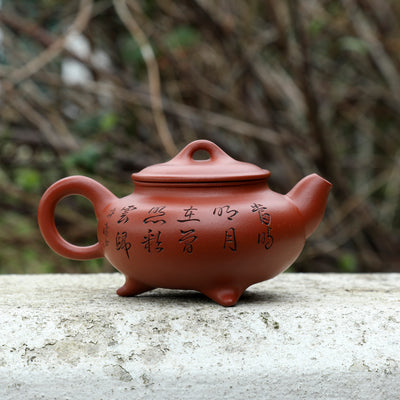 "San Zu Ding Lu" Zhu Ni Yixing Tea Pot