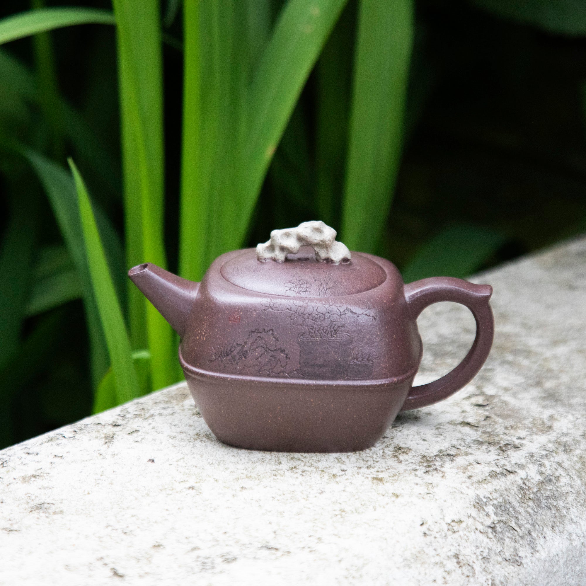 "Chinese Garden Inspired" Style Yixing Teapot
