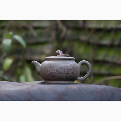 “Pine and Squirrel" Yixing Teapot by Zhou Shu Yuan