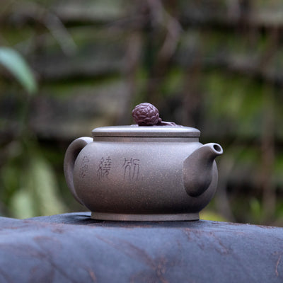 “Pine and Squirrel" Yixing Teapot by Zhou Shu Yuan
