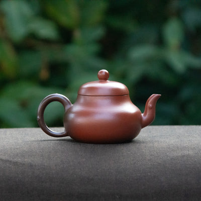 Wood-fired "Si Ting with Leave" Chaozhou Teapot 120ml
