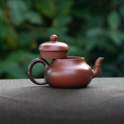 Wood-fired "Si Ting with Leave" Chaozhou Teapot 120ml