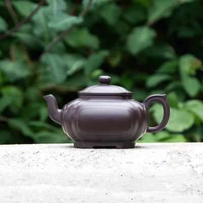 "Square" Purple Clay Yixing Teapot