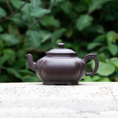 "Square" Purple Clay Yixing Teapot