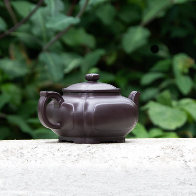 "Square" Purple Clay Yixing Teapot