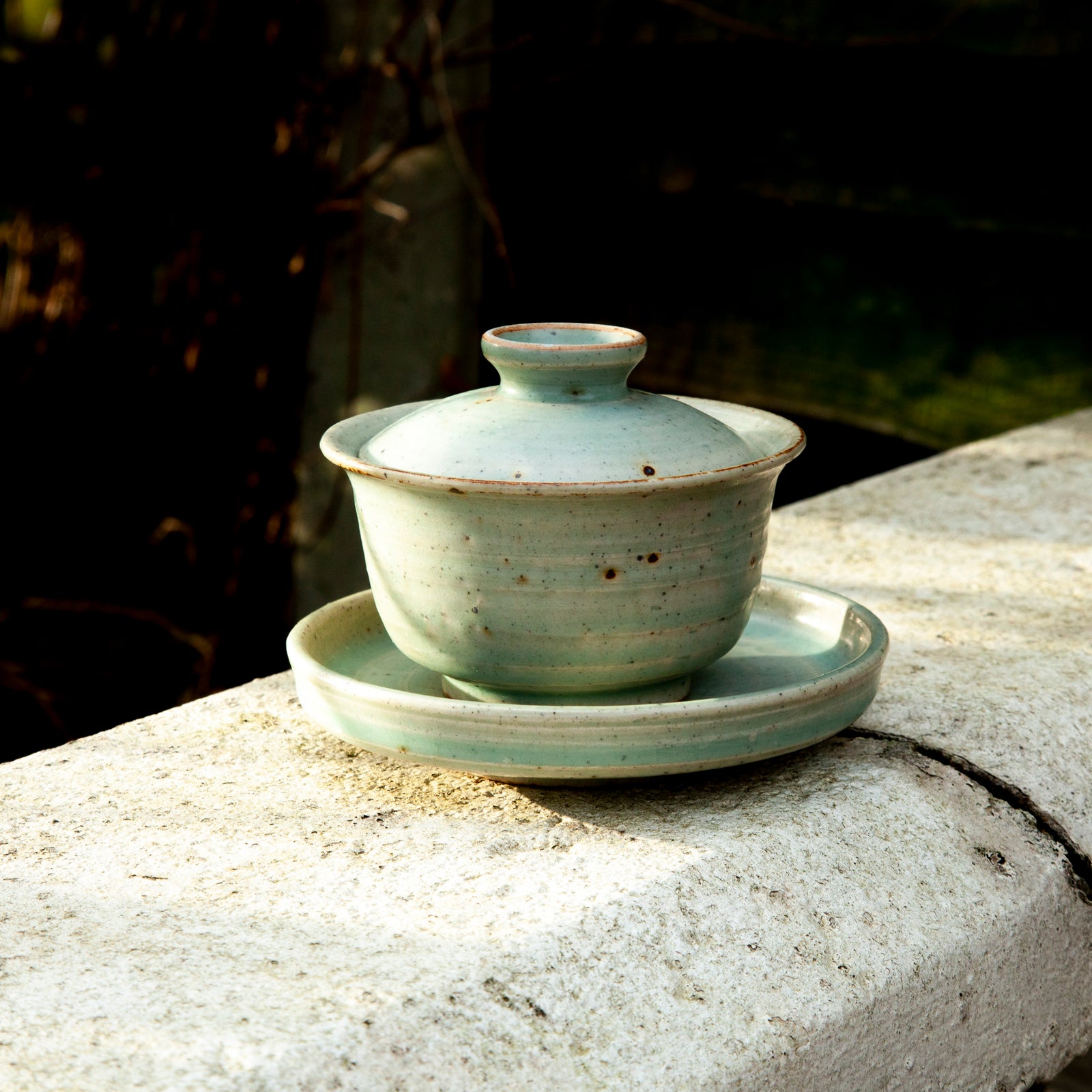 Light-Blue Glazed Porcelain Gaiwan
