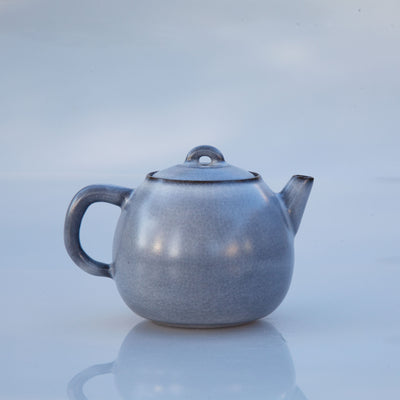 Architectural Grey Teapot (Melon Shape）