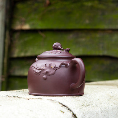 "Pumpkin" Purple Clay Yixing Teapot