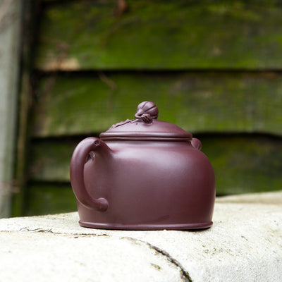 "Pumpkin" Purple Clay Yixing Teapot