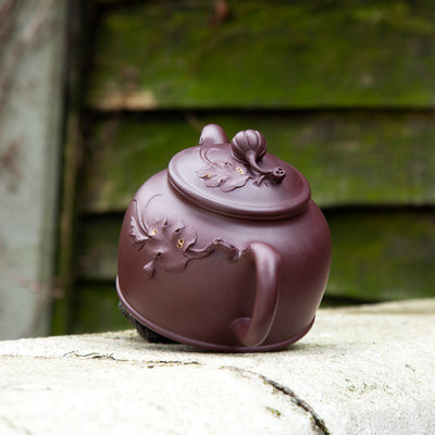 "Pumpkin" Purple Clay Yixing Teapot