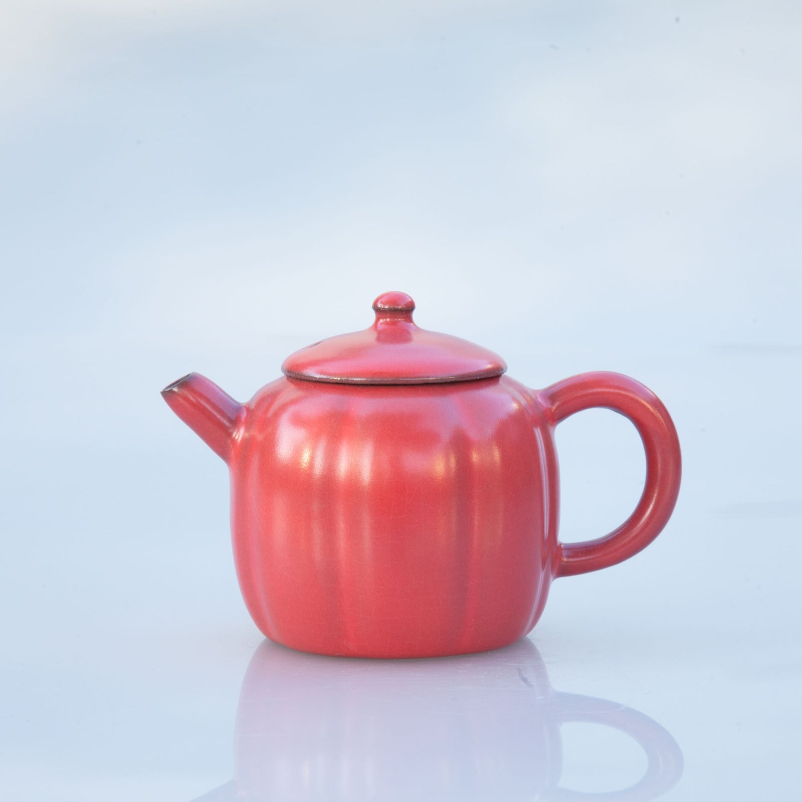 Hawthorn Berry Red Teapot (Melon Shape)