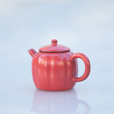 Hawthorn Berry Red Teapot (Melon Shape)
