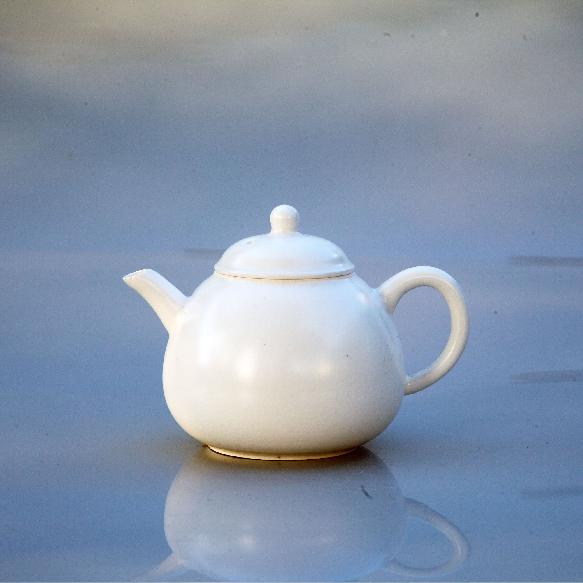 Jade White Teapot (Pear Shape)
