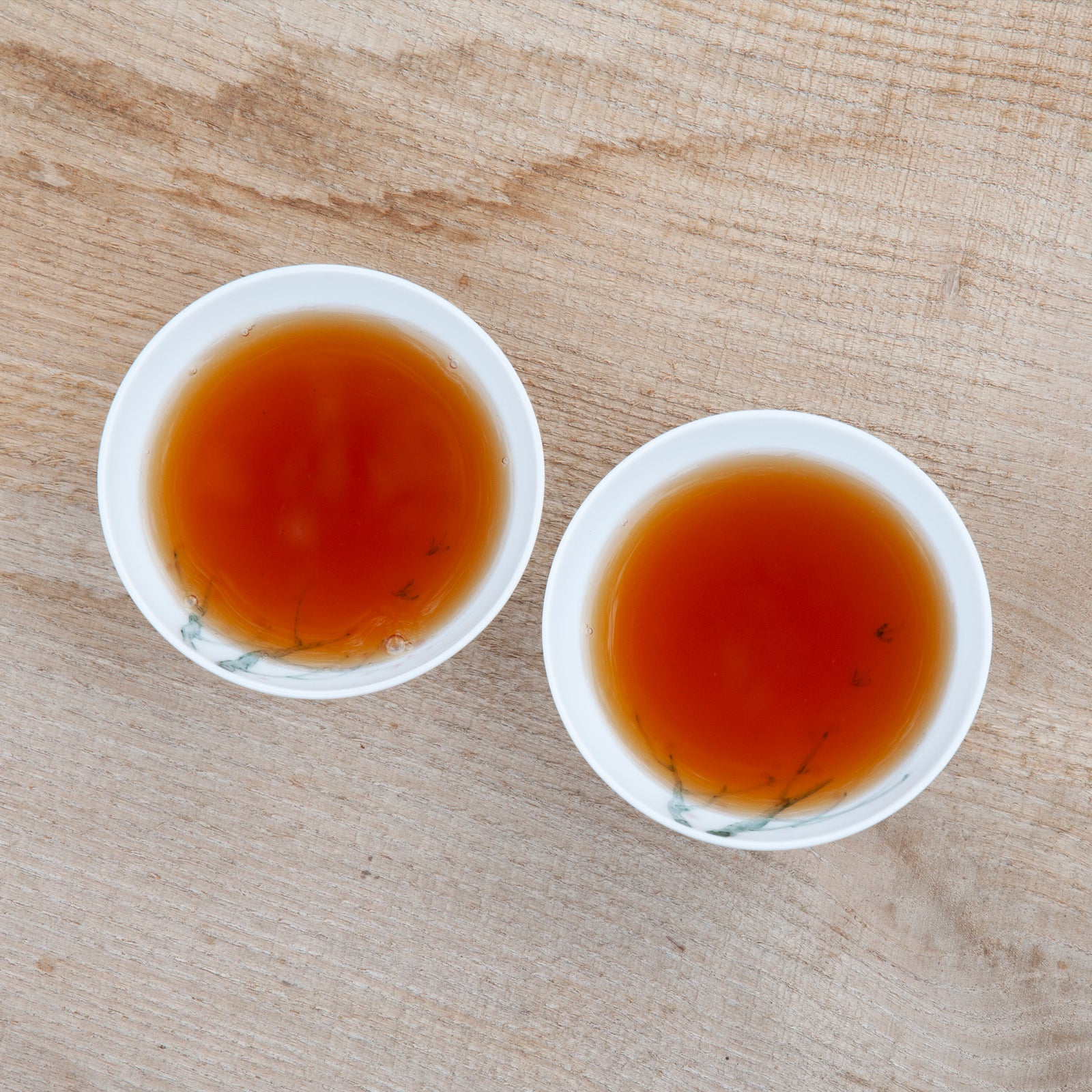 Porcelain Round Teacup with Apricot flowers